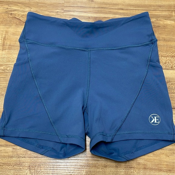 NWOT Blue Grey Athletic Shorts - Picture 1 of 2